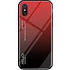 MadBee Cover per Xiaomi Mi 8 PRO [con Pellicola Proteggi Schermo],Custodia Protettiva in Vetro Temperato 9H [Motivo in Marmo] + Cornice Paraurti in Silicone Morbido Cover Case (Rosso)