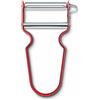 Victorinox REX - Pelapatate per verdure, manico in alluminio, lama in acciaio inossidabile, taglio dritto extra affilato, colore rosso, 109 mm