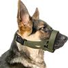 HEELE Museruola per Cani in Nylon Morbida Imbottitura Museruola Cane Morbidissima in Neoprene Museruola Regolabile Antiabbaio Anti-Bocconi Museruola Cane Piccola Taglia, Verde, S
