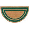 emmevi Zerbino Cocco 40x70 Cm Robusto Tappeto Ingresso Esterno Antiscivolo Mod.COCCO_BORDO SEMILUNA VERDE