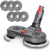 Italdos Spazzola Turbo Motorizzata Lavapavimento compatibile per Dyson V7 V8 V10 V11 V15 Aspira Lava Lucidatura Pavimento Marmo Legno compreso Panno in Microfibra e Serbatoio per Acqua