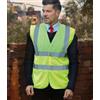 Yoko Abbigliamento personalizzate. Gilet lavoro personalizzati in poliestere Yoko Fluo 2 Band+Brace Waistcoat - Yoko personalizzate o neutre
