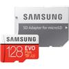 Samsung 128GB Scheda SDXC Samsung Micro EVO Plus + SD Adattatore [MB-MC128HA/EU]