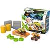 Exost Smash Set 2 Mini Veicoli a Frizione 8 cm con Booster e Altri Accessori, Giocattolo da Collezionare, dai 5 Anni