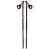 TOORX Coppia bastoncini Nordic Walking, altezza regolabile da 65 a 135 cm