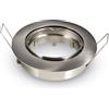 VTAC V-Tac VT-779RD Portafaretto da Incasso TONDO Orientabile Nickel Satinato - SKU 3588