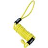 ABUS Memory Cable - cavo promemoria per il richiamo visivo del blocco disco freno la sicurezza della moto, giallo