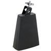 GEWA, Cowbell CLUB SALSA, 7, Nero satin laccato, Si può montare su asta da 3/8, Fissaggio con morsetto