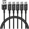 Amazon Basics Cavo di ricarica rapida da USB-C a USB-A 2.0, velocità 480 Mbps, certificato USB-IF, per Apple iPhone 16/15, iPad, Samsung Galaxy, tablet, laptop, 0.9 m, nero