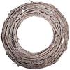 Rayher 65271505 Corona di vite bianca, 30cm ø, naturale, 7x2cm, piatta