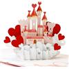 CUT POPUP.COM CUTPOPUP Castle Biglietto Anniversario, Biglietto Auguri Matrimonio, Biglietto San Valentino, Biglietto Auguri Compleanno per Lui, Lei US8-LO125IT