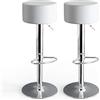 Vicco Set di 2 sgabelli da bar, Bianco, 38.5 x 92 cm 2 parti