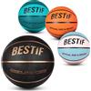 BESTIF Pallone da basket Pallacanestro taglia 5 per bambini, adulti, Training Palline per interni ed esterni (5, turchese)