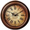 Topkey Orologio da Parete 30cm Movimento Silenzioso Sweep Vintage Orologio da Muro per Soggiorno Cucina Camera da Letto - Marrone