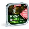 MONGE BWild Cat Adult paté senza cereali 100 g - salmone con ortaggi