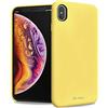 i-Paint Cover Protettiva per iPhone XS Max in Silicone Gialla con all'interno Microfibra - Solid Case Yellow