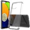 Famz, Cover Samsung Galaxy A03 Hybrid (Bumper+Posteriore Trasparente), Trasparente