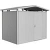 Biohort Casetta da giardino biohort panorama p2 in acciaio zincato colore argento metallizzato con porta battente semplice 273x198x227 cm - cod. 13030