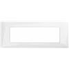 Mapam Placca 6 posti tecnopolimero compatibile Bticino Matix bianco AM4806BCN - JOY-P5006-BI