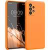 kwmobile Cover per Samsung Galaxy A52 / A52 5G / A52s 5G Custodia - Back Case per Smartphone in Silicone TPU - Protezione Gommata - arancia fruttata