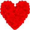 OWLKELA 3000 pezzi Petali Rosso, Petali di Rosso Artificiali - Matrimonio, San Valentino, Centro tavola, Compleanno, Atmosfera romantica