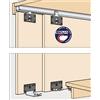 HAWA Combino 20 H MS - Maniglia per porta scorrevole (frontale combinato), 1200 x 2200 mm, per porte in legno fino a 20 kg, in acciaio/plastica, colore: antracite
