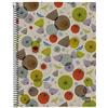 Miquelrius, Taccuino per notebook, 100 per 100 riciclato, 4 strisce colorate, 120 fogli a righe orizzontali, carta 80 g, 4 fori, copertina in cartone riciclato, design eco uccelli, A4