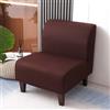 JORTUIO Copripoltrona Senza Braccioli, Elasticizzato 1 Posto Universale Senza Braccioli Copridivano,Moderna Antiscivolo Accent Chair Cover Protettiva Lavabile, con Fondo Elastico