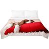 Chickwing 3D Cane Trapuntino Copriletto Trapuntato Matrimoniale Singolo, Chickw11 Stampa di Animale Coperta Primaverile Estivo Trapunta Goffrato Coperta Leggera per Camera da Letto (Pastore,230x280cm)