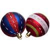 Heitmann Deco - Set di 16 palline per albero di Natale, colore: blu, rosso, opaco, diametro: circa 6 cm