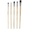 Artway - Set di pennelli da pittura - Manico lungo - Sintetici - 5 pezzi assortiti