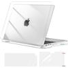 MOSISO Custodia Compatibile con MacBook Air 13 Cover M5 A3449 M4 A3240 M3 A3113 M2 A2681 2026-2022, per MacBook Air 13,6'' display Liquid Retina Case&Copritastiera&Pellicola, Chiaro Cristallo