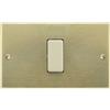 FEB Placca alluminio champagne 3 posti 1 foro compatibile Bticino Magic 503 - 2501