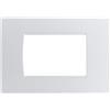 Mapam Placca 3 posti bianca tecnopolimero compatibile living Light LNA4803BI - ART-P8003-BI