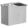 Biohort Casetta da giardino biohort panorama p1 in acciaio zincato colore argento metallizzato con porta battente semplice 273x158x227 cm - cod. 13020