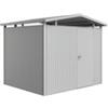 Biohort Casetta da giardino biohort panorama p3 in acciaio zincato colore argento metallizzato con porta battente semplice 273x238x227 cm - cod. 13040
