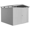 Biohort Casetta da giardino biohort panorama p4 in acciaio zincato colore argento metallizzato con porta battente semplice 273x278x227 cm - cod. 13050