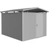 Biohort Casetta da giardino biohort panorama p5 in acciaio zincato colore argento metallizzato con porta battente semplice 273x318x227 cm - cod. 13060