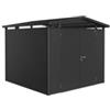Biohort Casetta da giardino biohort panorama p4 in acciaio zincato colore grigio scuro metallizzato con porta battente doppio 273x278x227 cm - cod. 14059
