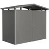 Biohort Casetta da giardino biohort panorama p1 in acciaio zincato colore grigio quarzo metallizzato con porta battente semplice 273x158x227 cm - cod. 18020