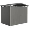 Biohort Casetta da giardino biohort panorama p2 in acciaio zincato colore grigio quarzo metallizzato con porta battente semplice 273x198x227 cm - cod. 18030