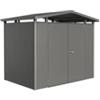 Biohort Casetta da giardino biohort panorama p2 in acciaio zincato colore grigio quarzo metallizzato con porta battente doppio 273x198x227 cm - cod. 18039