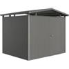 Biohort Casetta da giardino biohort panorama p3 in acciaio zincato colore grigio quarzo metallizzato con porta battente semplice 273x238x227 cm - cod. 18040