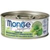 Monge Supreme Cibo Umido per Gatti - SENIOR - 12x80 gr - Tonno con Riso Integrale Thè Verde Matcha