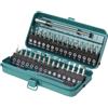wolfcraft Micro-Bit-Box per viti piccole - 1389000 - Set di punte per meccanica di precisione, 32 pezzi - a taglio, a croce, TORX e a brugola - Cassetta compatta in metallo con cacciavite manuale