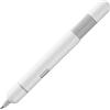 Lamy pico white penna a sfera - sfera tascabile innovativa - con un solo scatto a misura naturale - involucro in metallo e larghezza di tratto M - refill M 22 in nero incl.
