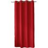 ED Enjoy Home Tenda Decorativa con Occhielli argentati, 140 x 240 cm, Rosso, 100% Poliestere, Satinato, Collezione Basic