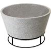 Esschert Design Braciere in ceramica effetto cemento con supporto