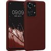 kwmobile Cover per OnePlus Nord 2T 5G Custodia - Back Case per Smartphone in Silicone TPU - Protezione Gommata - rosso fulvo