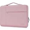MOSISO 15 pollici Custodia Laptop, 15 pollici Borsa PC con Maniglia Compatibile con MacBook Air M5 A3448 M4 A3241 M3 A3114 M2 A2941, Dell XPS, Borsa Multifunzione Poliestere Computer, Rosa